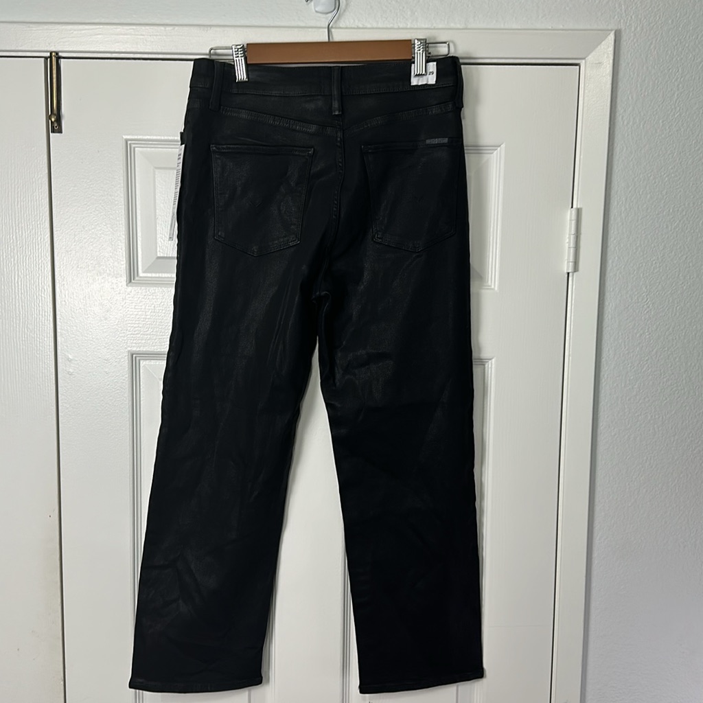 Hudson Noa High Rise Straight Crop Jeans In Stellar Black Women’s Size 29 Nwt — image 4 of 8